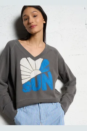 Leon & Harper Sweat ample manches longues à motifs