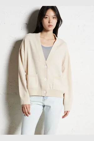 Bellerose Gilet oversize Col V en laine mélangée