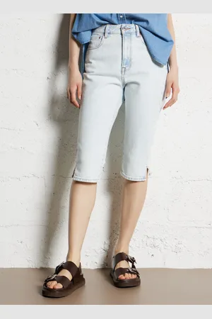 Bellerose Pantacourt coupe slim en coton mélangé