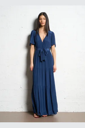 Bash Robe longue cintrée Col V