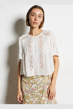 Louise Misha Blouse col rond en coton bio