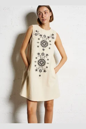 MAXMARA WEEKEND Robe courte sans manches brodée