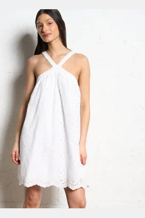 The Korner Robe courte en coton brodé