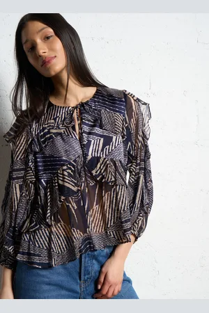 Bash Blouse ample à volants imprimé