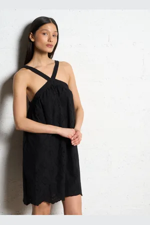 The Korner Robe courte en coton brodé
