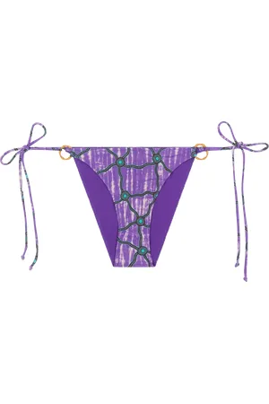 LOVE Stories Culotte de bain imprimée en fibres recyclées mélangées