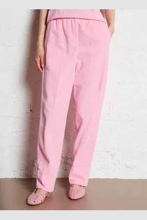 American Vintage Pantalon droit en velours côtelé et en coton