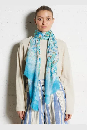 Sud Express Foulard imprimé frangé