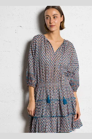 M.A.B.E Robe courte cintrée en coton