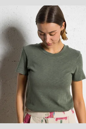 American Vintage Tee-shirt col rond droit en coton