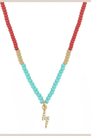 NILAÏ Collier plaqué or capri summer