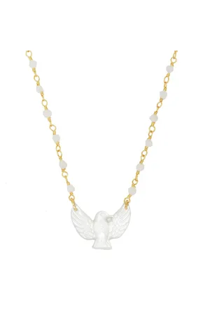 NILAÏ Collier plaqué or colomba
