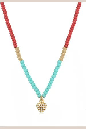 NILAÏ Collier plaqué or capri summer