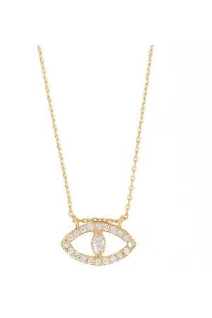 NILAÏ Collier plaqué or nazar