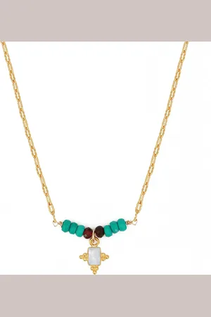NILAÏ Collier plaqué or tiana