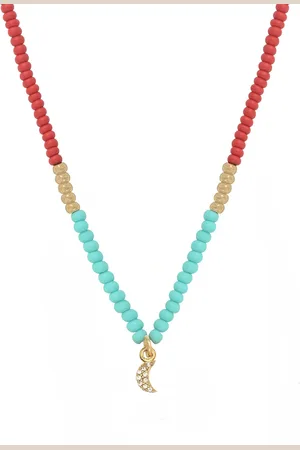 NILAÏ Collier plaqué or capri summer