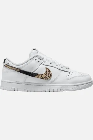 Nike Baskets dunk low animal print white