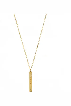 NILAÏ Collier plaqué or mantra