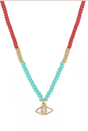 NILAÏ Collier plaqué or capri summer
