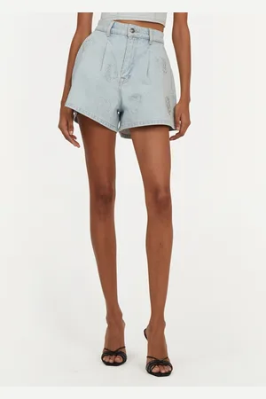 ROTATE Short large en denim de coton