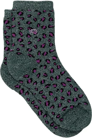 Billybelt Chaussettes en coton peigné léopard