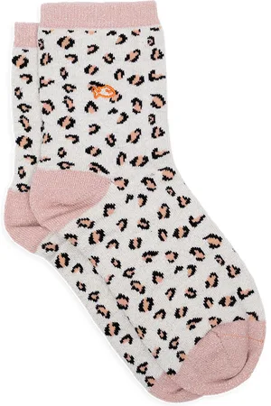 Billybelt Chaussettes en coton peigné léopard