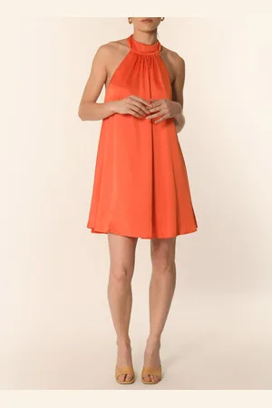 Kookai Robe courte col montant satinée