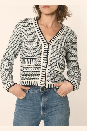 Kookai Gilet droit en tweed
