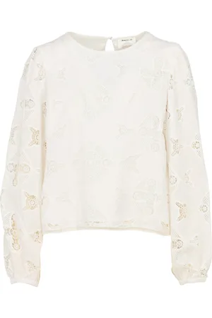 MAISON 123 Blouse droite en coton mélangé