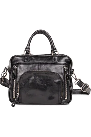 Nat & Nin Sac à main multipoches en cuir
