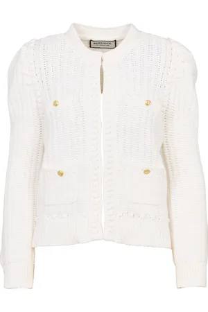 Berenice Cardigan droit à poches boutonnées