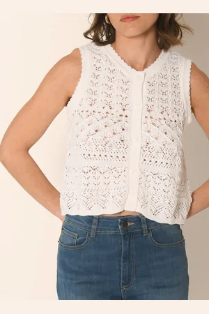 Kookai Gilet droit en coton mélangé