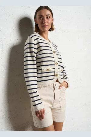 Berenice Gilet droit en laine mélangée