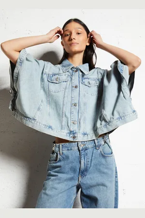 Liu Jo Poncho col classique en denim de coton
