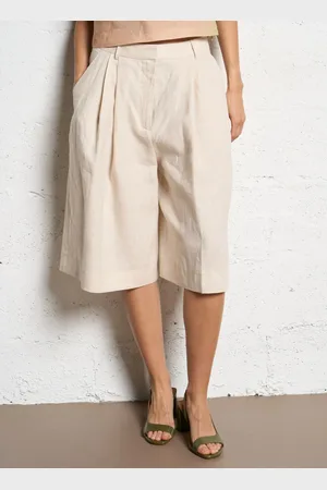 Staud Short à pinces en lin