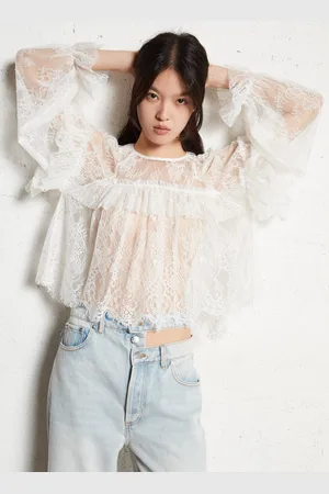Bash Blouse col rond en dentelle