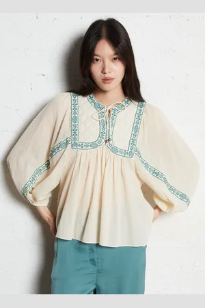 Bash Blouse fluide matelassée à broderies