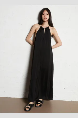 Bash Robe longue satinée