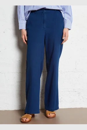 BELLA JONES Pantalon large uni