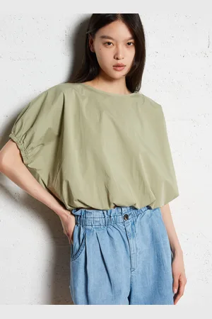 Bellerose Top ample col rond en coton mélangé