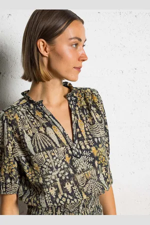 Bash Blouse Col V en coton