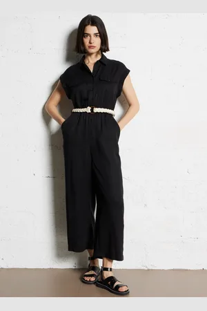 MAISON 123 Combinaison large col chemise