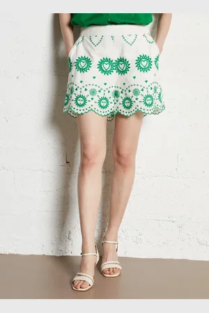 Fabienne Chapot Short brodé en coton bio