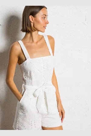 La Petite Etoile Combishort col carré en coton