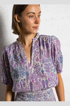 Bash Blouse Col V en coton