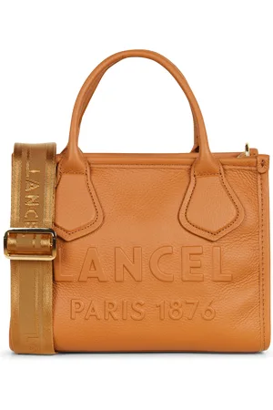 LANCEL Sac porté main à logo débossé en cuir grainé