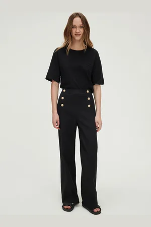 Pablo Pantalon droit en coton mélangé