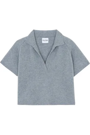 KUJTEN Pull Col V court en cachemire
