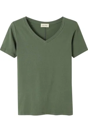 American Vintage Tee-shirt Col V en coton