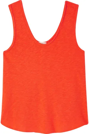 American Vintage Débardeur col rond droit en coton